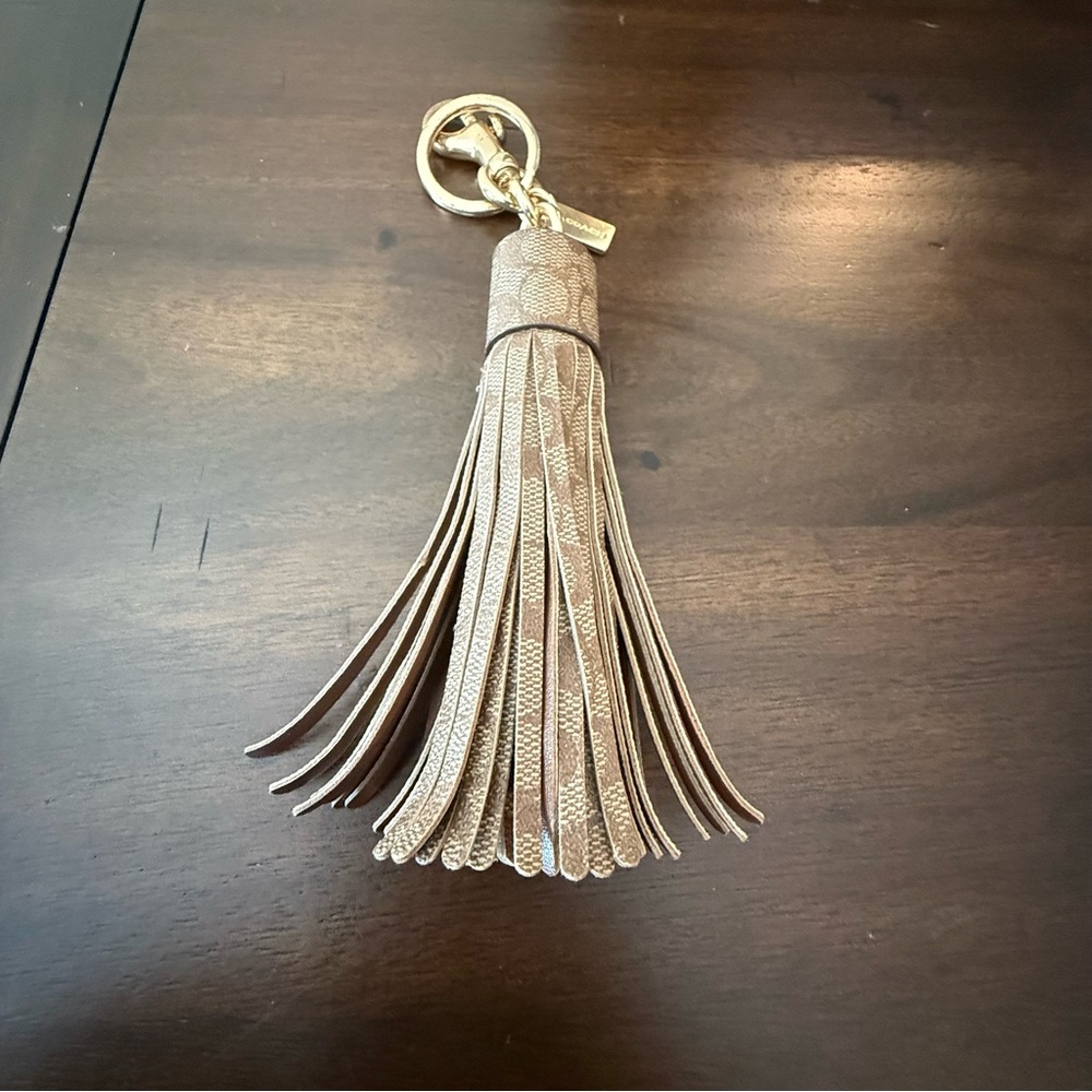 Coach Gold Tassel Key Holder